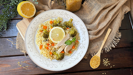 Photo of One Pot Lemon Herb Chicken With Rice Pilaf