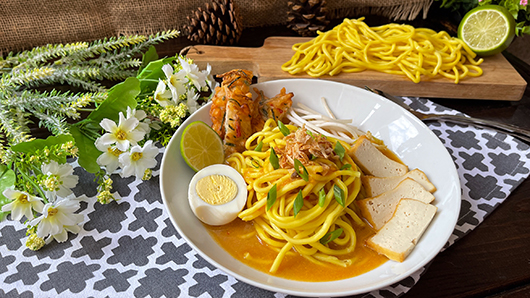 Photo of Blanched Noodles In Sweet Potato Based Gravy
