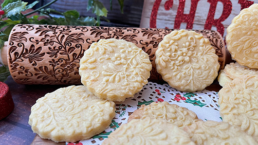 Photo of Chocolate Drizzled Strawberry Jam Shortbread