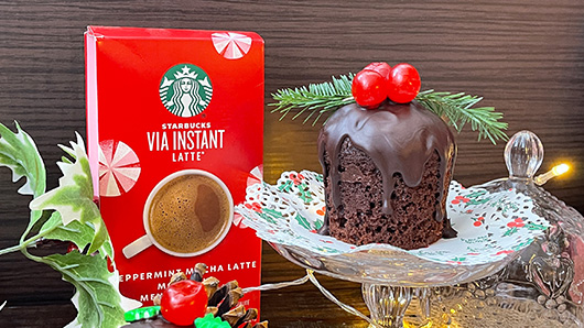 Photo of Starbucks Christmas Peppermint Mocha Latte Mini Cake