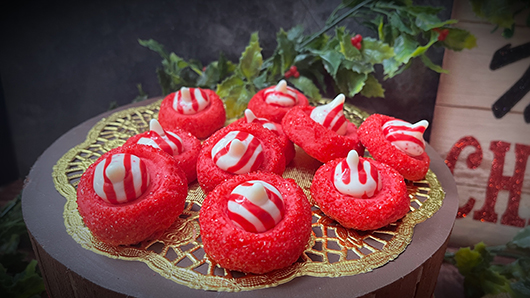 Photo of Holiday Hershey’s Red Velvet Blossoms
