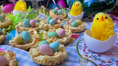 Adorable Easter Egg Nest Cookies