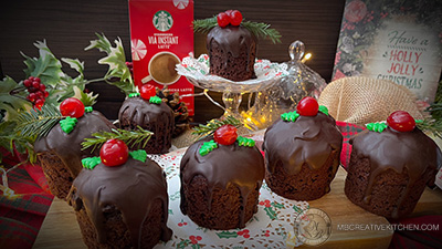 Starbucks Christmas Peppermint Mocha Latte Mini Cake