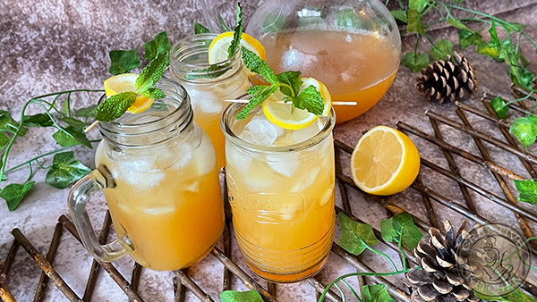 Photo of completed Cold Brew Pineapple Black Tea Lemonade