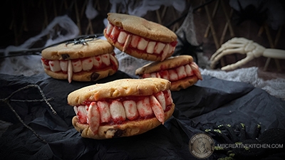 Spookylicious Draculas Dentures Cookies