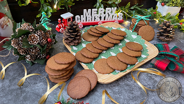 Photo of completed Crispy Snappy Gingersnaps